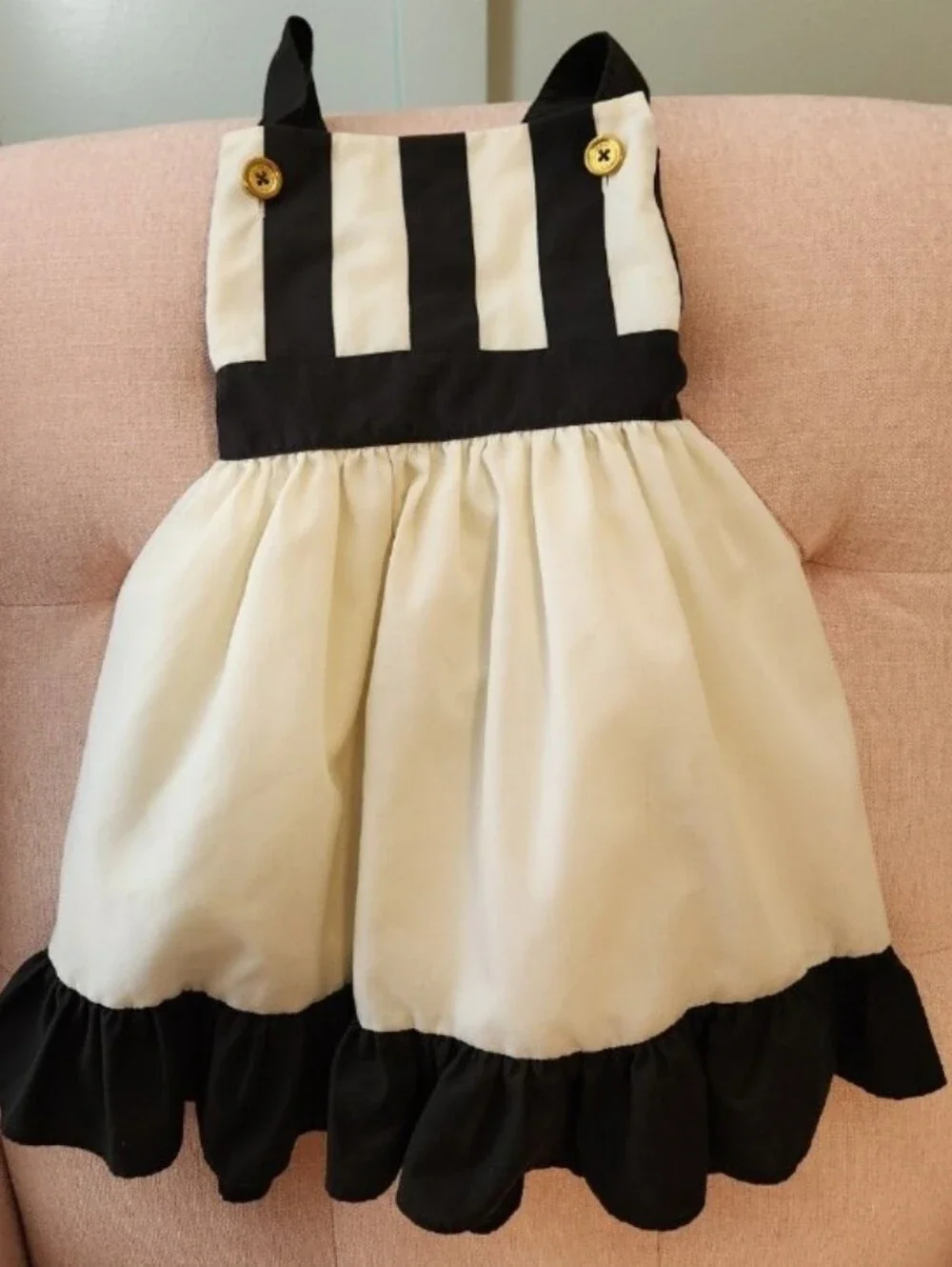 black 4t dress MILLY Minis Toddler's, Little Girl's & Girl's Quilted Fit-&-Flare Dress - Black main image 0